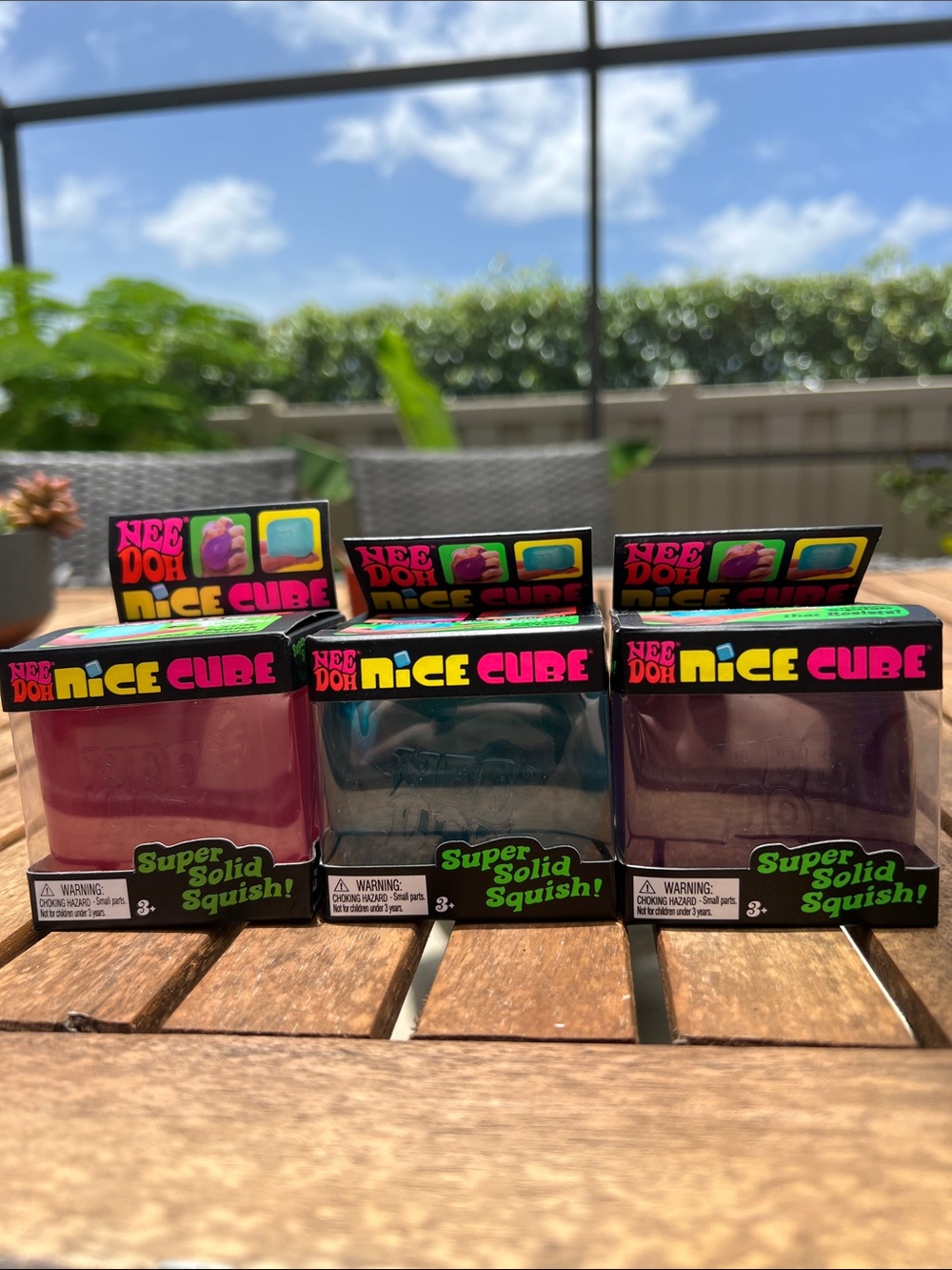 **AUTHENTIC** NeeDoh Nice Cube Super Solid Squish - All 3 Colors!